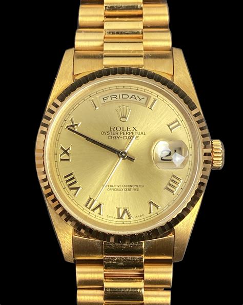 rolex gold oyster watch